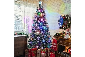 Juegoal 6 ft Fiber Optic Christmas Tree