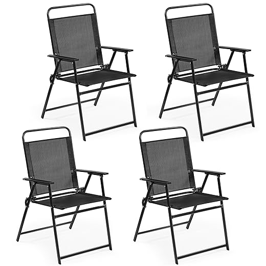 Yaheetech Portable Folding Chairs Set