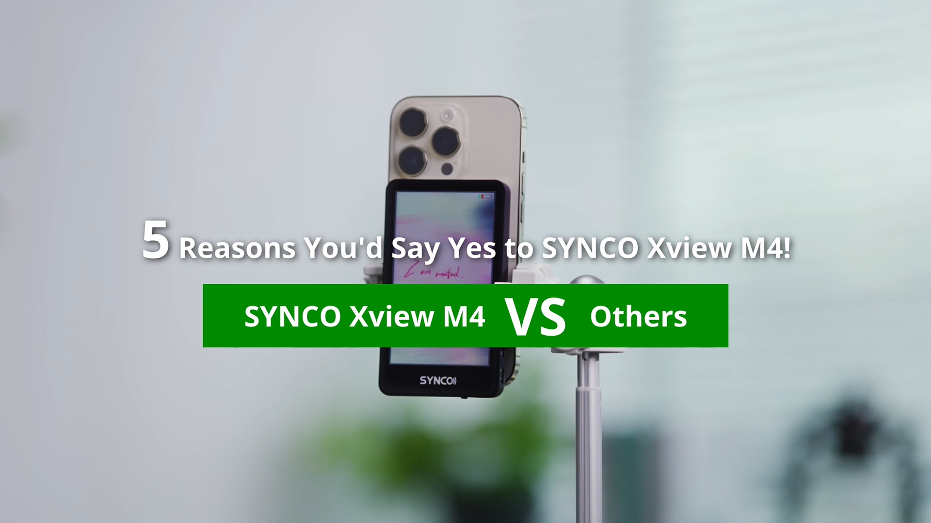 SYNCO XView Monitor Selfie Vlog Magnétique Sans Fil 1080P/4K Pour IPhone 17