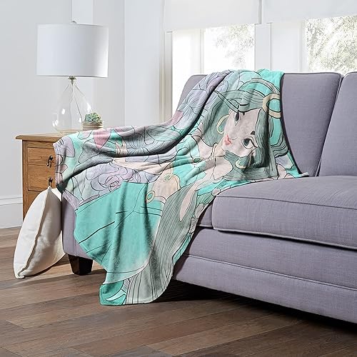 Miniatura 5 de Northwest Aladdin - Manta de seda táctil, 50 x 60 pulgadas, diseño floral de jazmín de fantasía