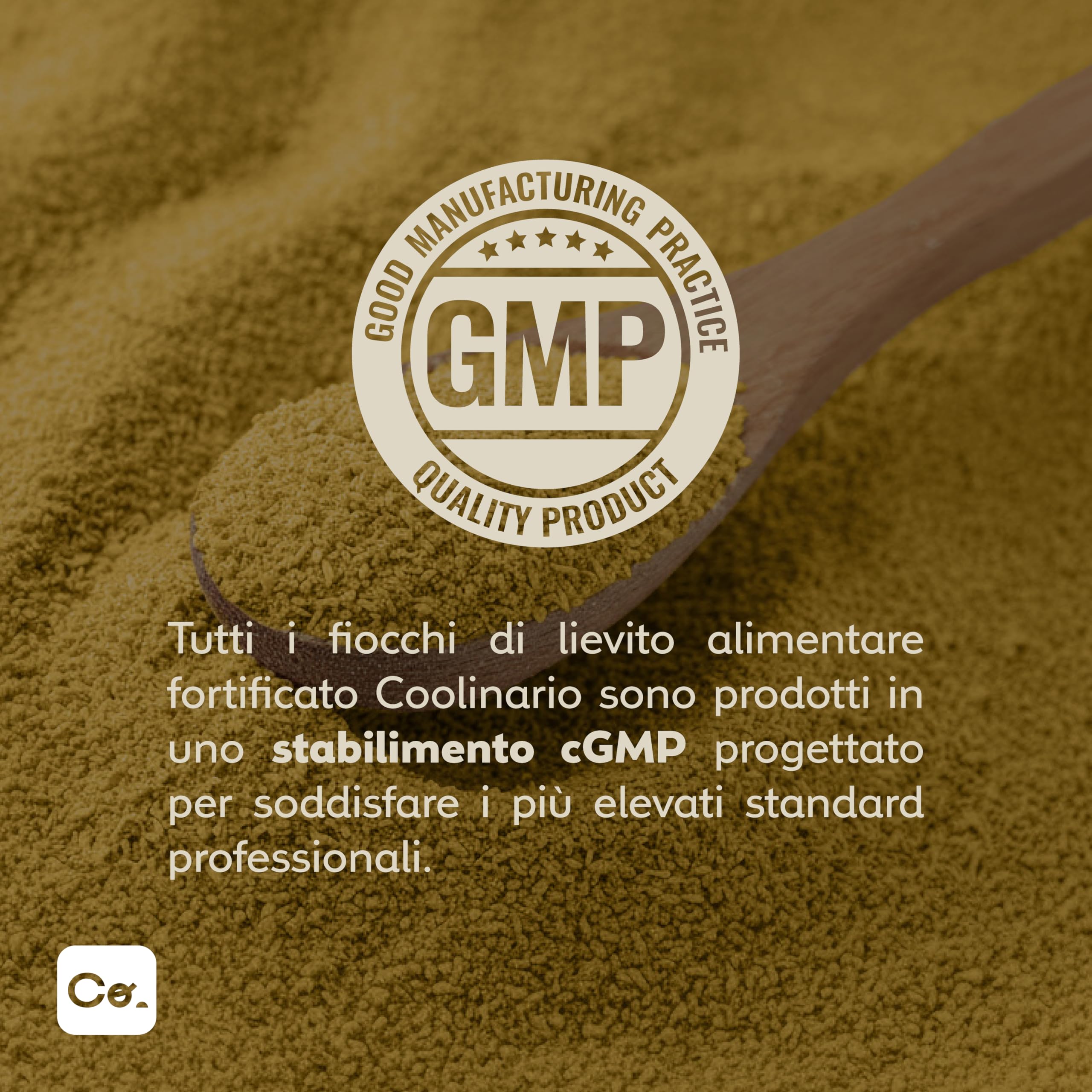 Coolinario Lievito Alimentare Fortificato (56 g) | Condimento Vegano Ricco di Vitamine B, B12 e Zinco | Sapore Umami per Pasta, Popcorn e Salse | Senza Glutine e 100% Vegetale