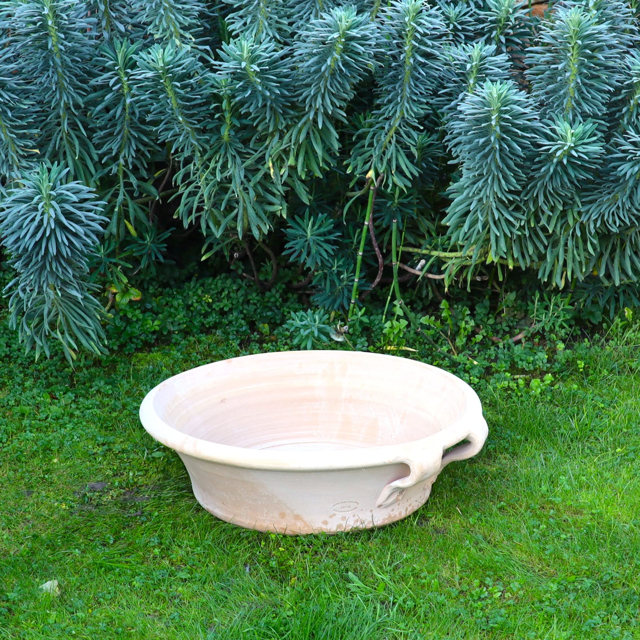 Palatina ceramica | ampia ciotola per piante in terracotta | 60 cm | fioriera da piantare mini stagno, ampia fioriera da giardino giardino Crocus 60 cm