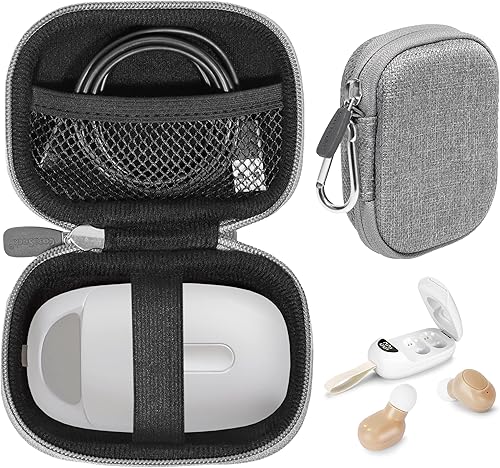 CaseSack Funda para audífonos todo en uno para amplificador auditivo digital GOPAMA y caja de carga