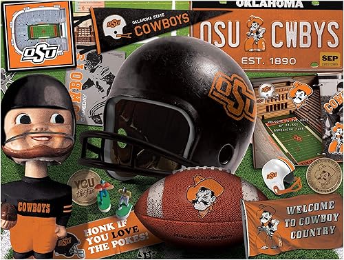 Miniatura 3 de YouTheFan - Rompecabezas serie retro NCAA, 500 piezas, Multicolor, L