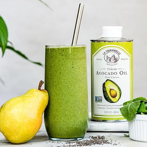 Miniatura 6 de La Tourangelle Delicado aceite de aguacate totalmente natural hecho a mano de aguacates de primera calidad ideal para cocinar como sustituto de