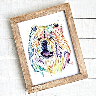 Chow Chow Wall Art by Whitehouse Art | Chow Chow Portrait, Dog Mom Gifts, Dog Decor| Professional Art Print of a Chow Chow | Dog Memorial Gift | 5 Sizes