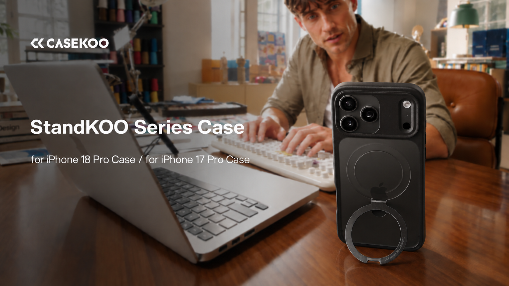 Amazon.com: CASEKOO Durable Magnetic Stand for iPhone 18 Pro Case