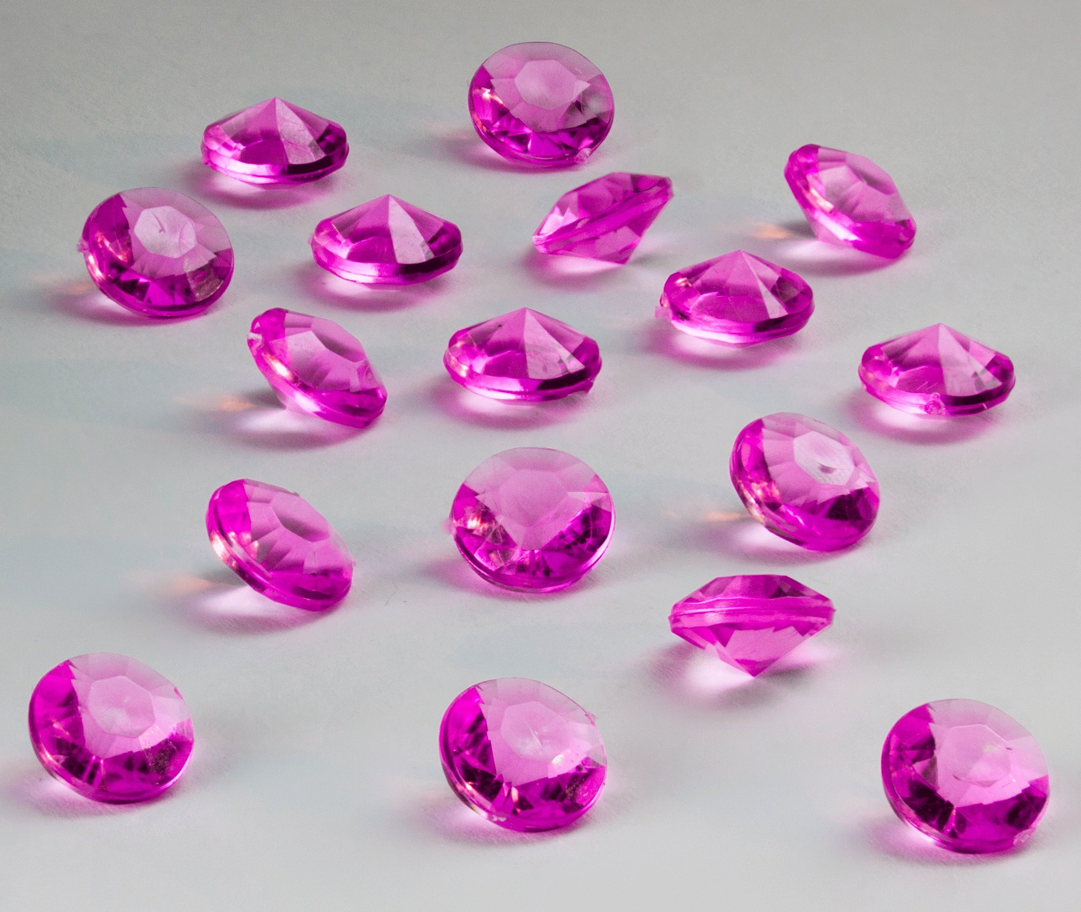 100 Piedras Decorativas Diamante Cristal Claro Acrílico Para Mesa Centro Bodas Fiestas