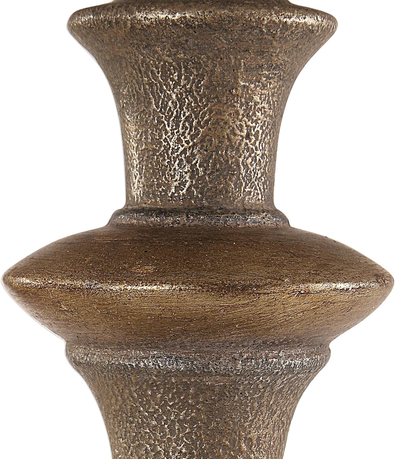 MY SWANKY HOME Classic Tall Silver Bronze Floor Lamp | Traditional Thin Metal Pole Ivory Shade