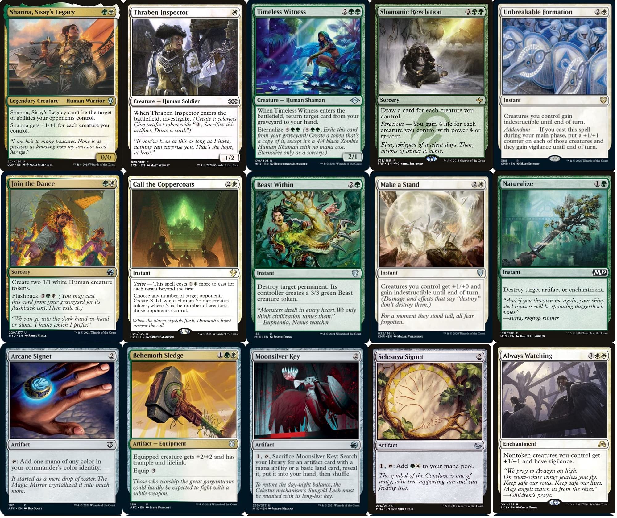 Elite Human Commander Deck - Kyler - Selesnya - Green White - EDH - 100  Card - Custom Magic The Gathering Deck