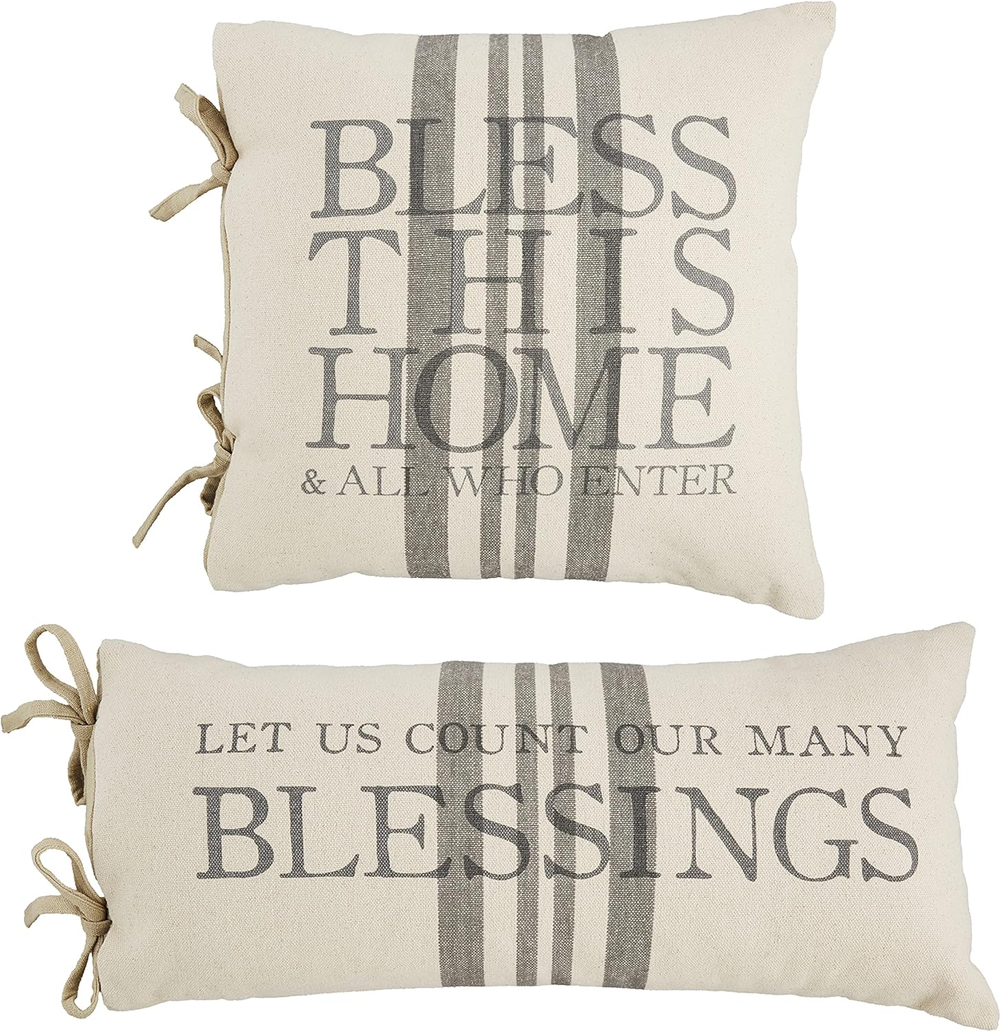 Mud Pie Blessings Pillow, Bless This Time, 18" x 18"