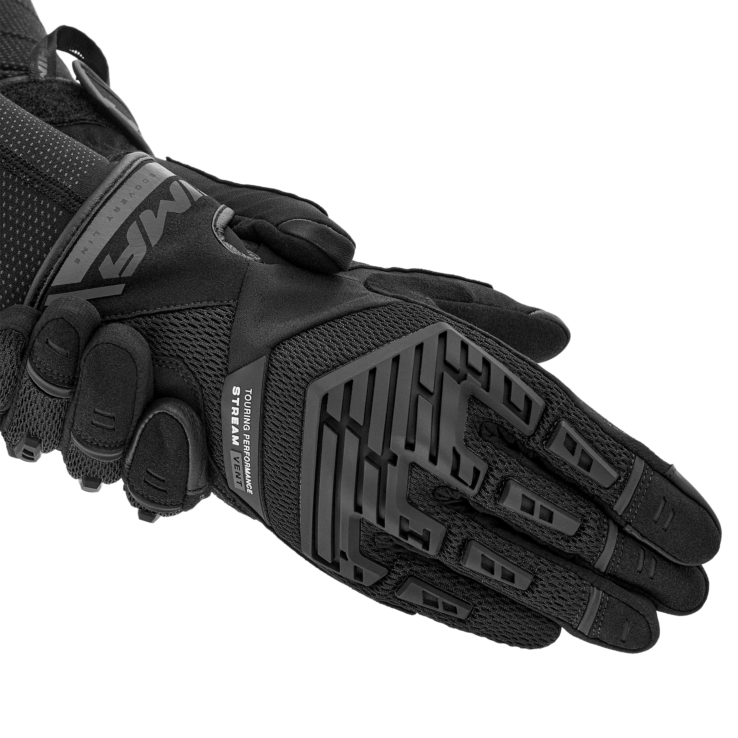 SHIMA STREAM Gants Moto Homologué Femme Textile Longues Ete Ventilé Protecteur Perforé Gant Protecion Norme Touchscreen Ventilation Scooter Trotinette Motocyclette (Femmes, Noir, XS)