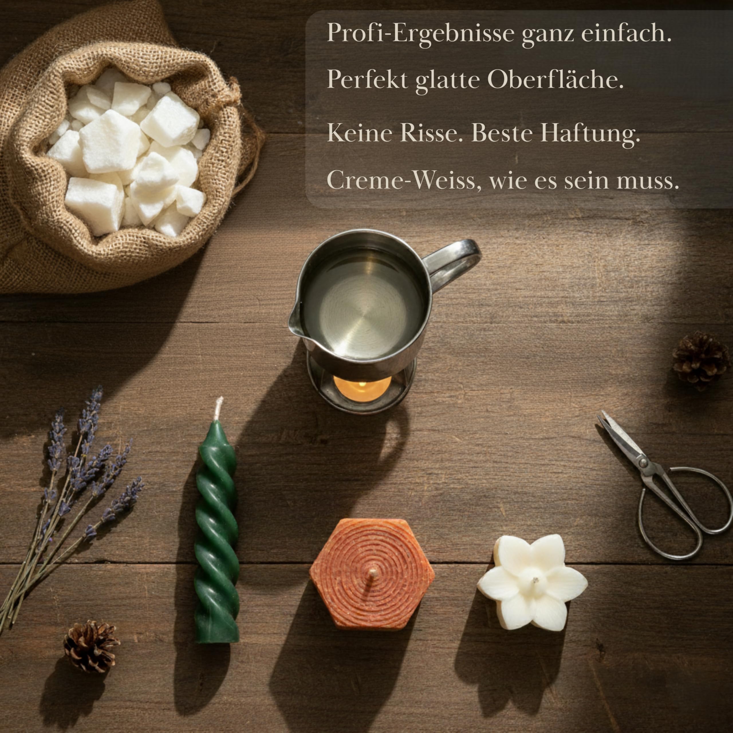 Sojawachs 3kg – Premium Kerzenwachs zum Gießen - DIY Kerzen selber machen - Natürlich, Vegan Öko & Nachhaltig - Ideal für Duftkerzen, Kerzenherstellung, pastillen, Soy Candle Wax