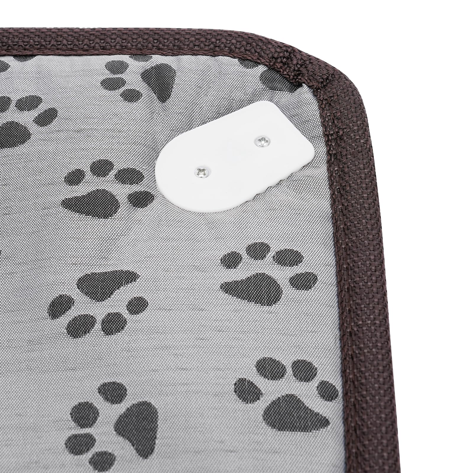Haustier-Heizkissen 70 * 40cm groß Haustier-Wärmematte einstellbare Temperaturen für Hunde und Katzen Pet Heizmatte mit einen Heizmatte Überhitzungsschutz (Fußabdrücke)