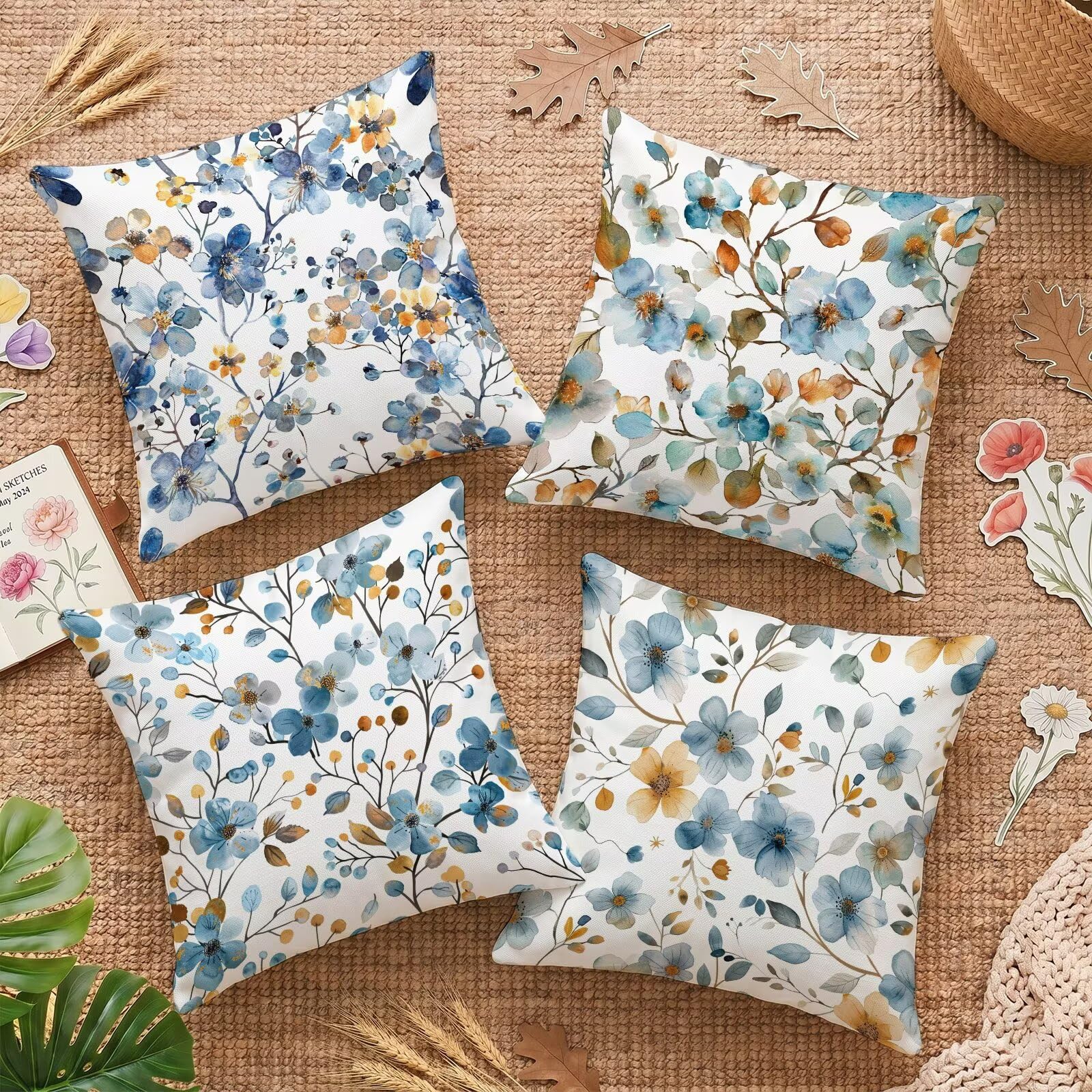 Housse coussin exterieur impermeable 65x65 de style nordique pour canapé