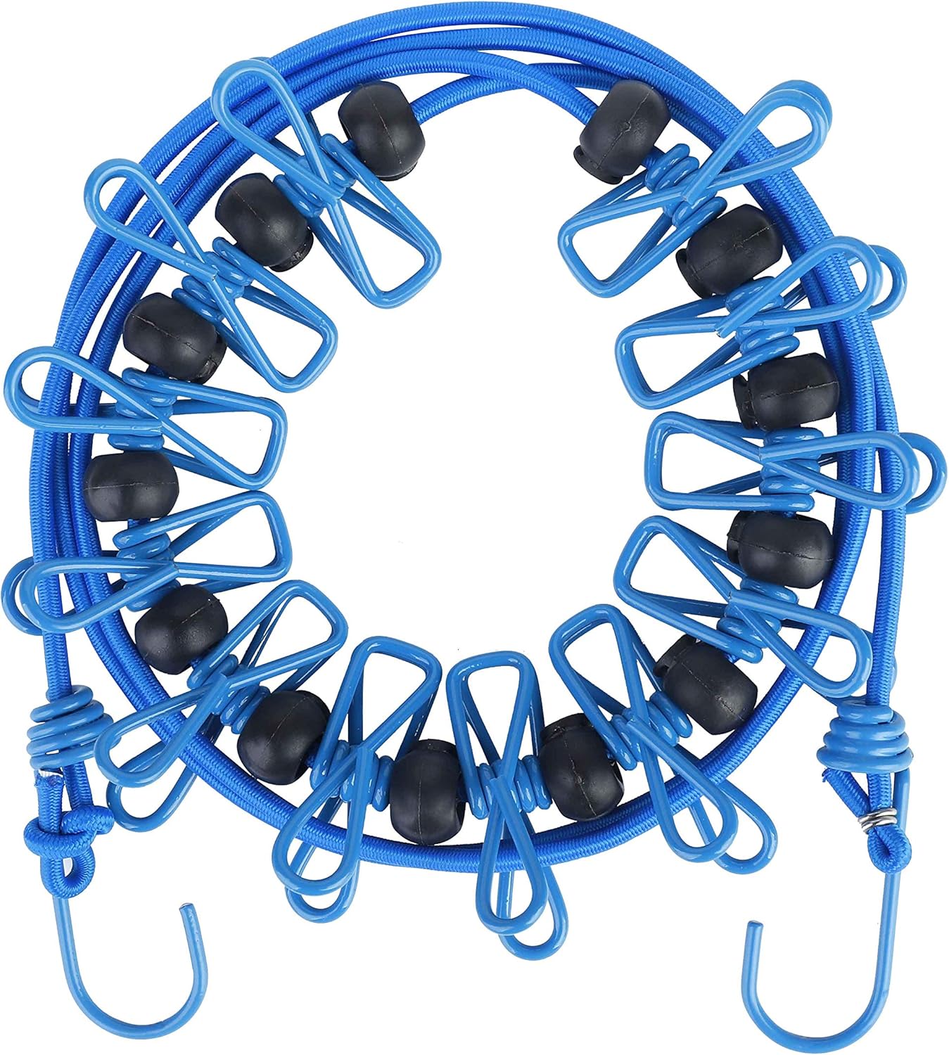 HONGXIN Travel Clothesline with 12 Clothes Pins Adjustable Clothes Lines Easy to