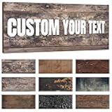 Generic Custom Home Outdoor Wood Signs, 15 Font Colors, 30 Font Styles, 3 Hole Options, Multiple Sizes, 12x8 inches, Waterproof, Fade Resistant, Personalized Signs