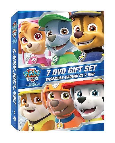 PAW Patrol - 7-DVD Gift Set (Zuma Rubble Rocky Skye Marshall Chase Ryder)
