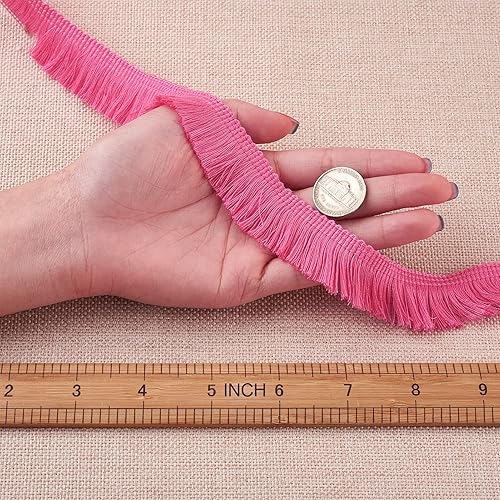 Miniatura 62 de KISSITTY Cinta de encaje de fibra de poliéster de 27 yardas para coser vestidos, ropa, manualidades, decoración del hogar, color marrón coco