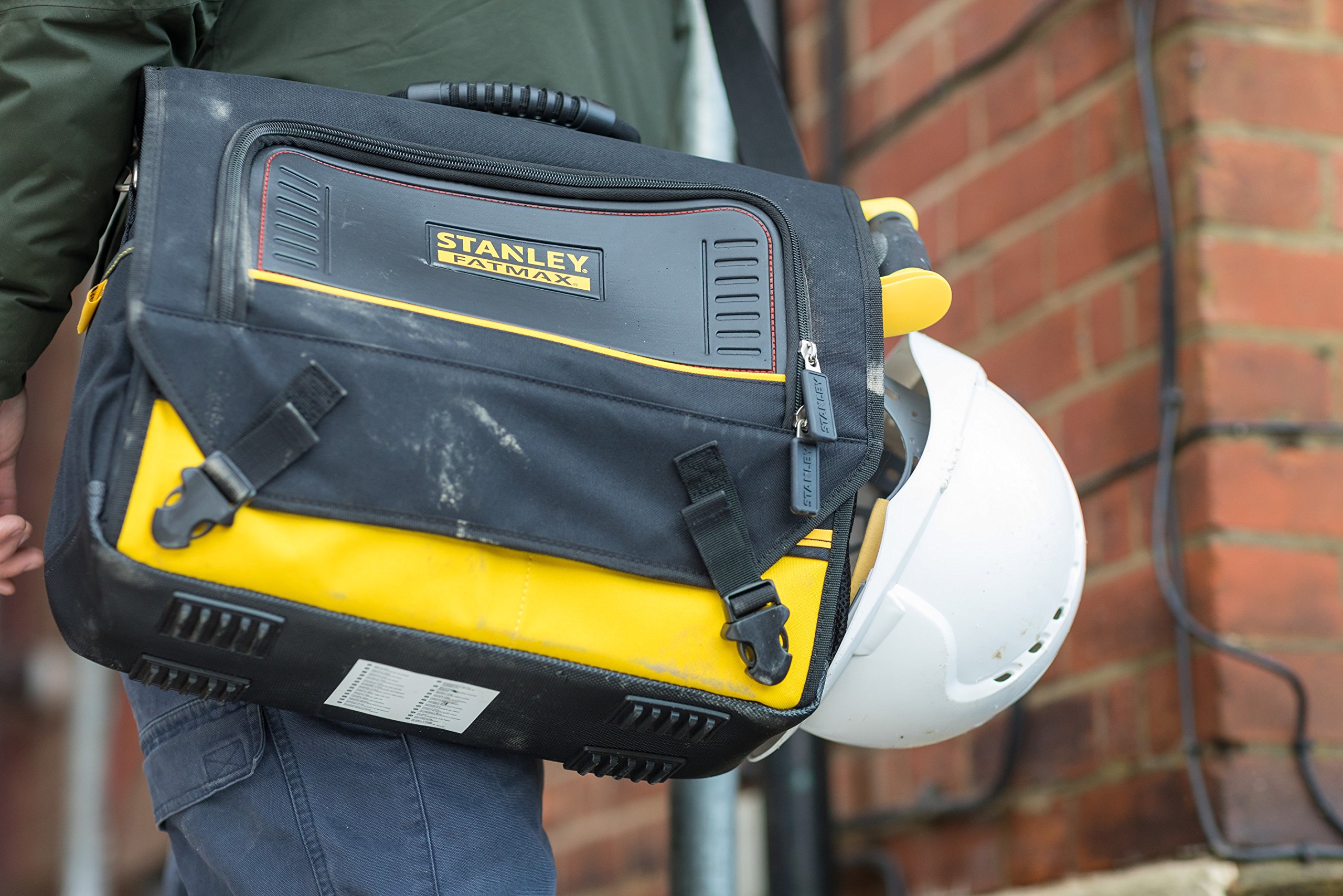 Stanley Fatmax FMST1-80149 Bolsa para Ordenador y Herramientas Fatmax, Negro/ Amarillo