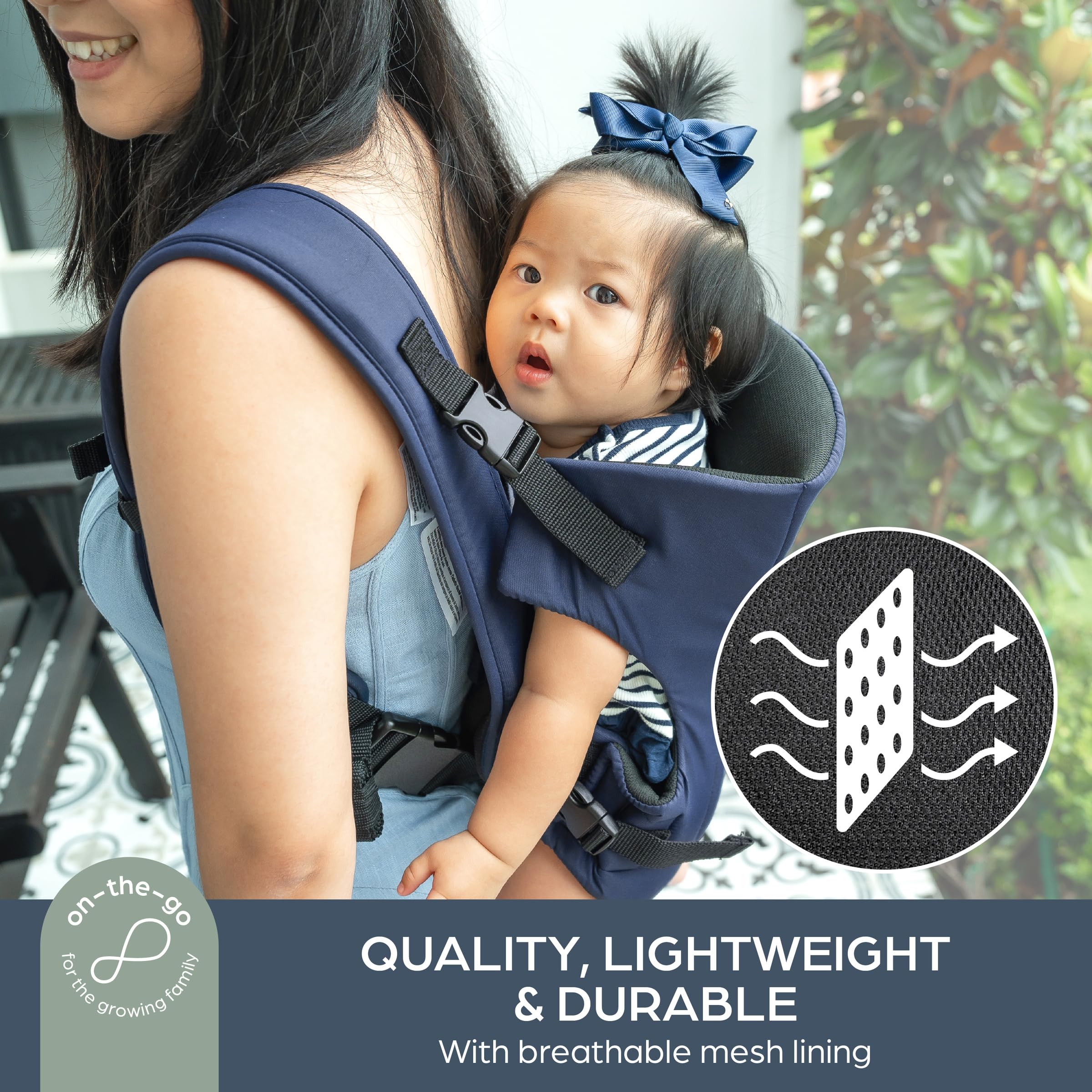 Dreambaby On-The-Move 3-in-1 Baby Carrier, Facing in, Facing Out, Backpack Carry -Lightweight - Image 3