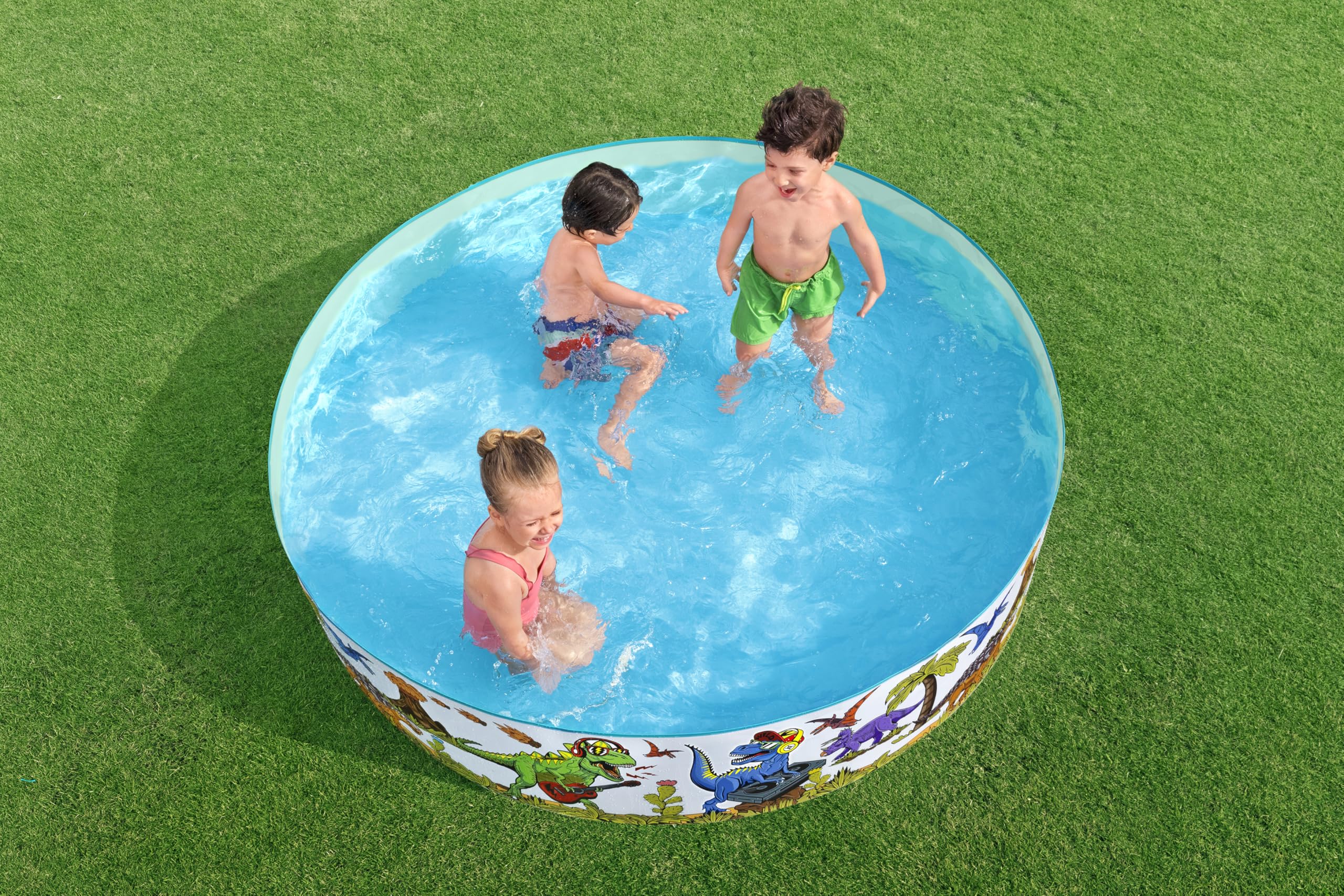 Bestway Fill 'n Fun Planschbecken Dinosaurier, Ø 183 x 38 cm