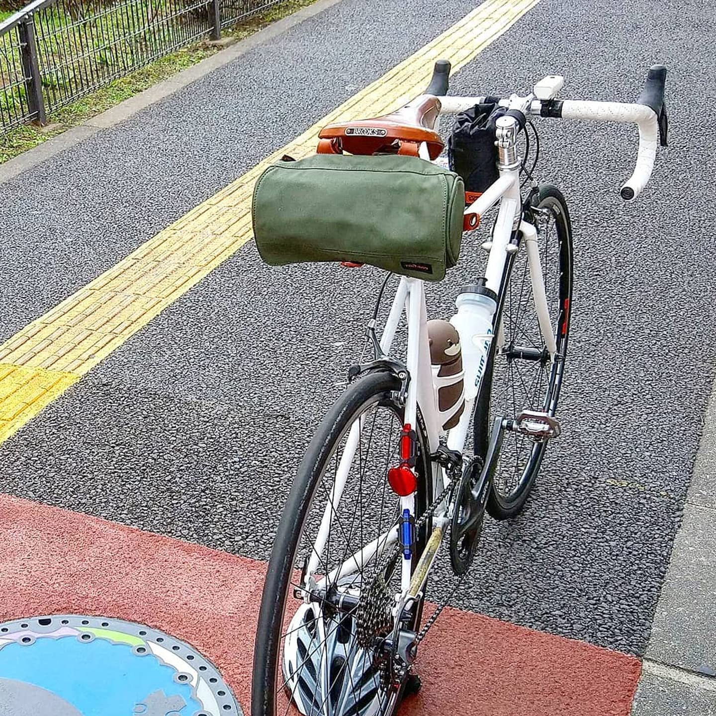 Borsa Da Manubrio TOURBON - Tela Impermeabile, Motivo Floreale, Per Bicicletta, Con Tracolla - Foto 4