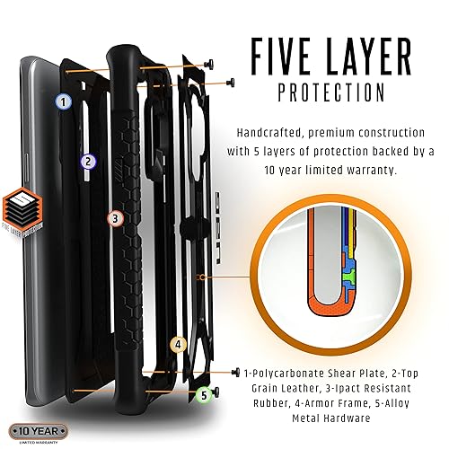 Miniatura 3 de URBAN ARMOR GEAR UAG - Funda para Samsung Galaxy S9 Plus pantalla de 6.2 pulgadas Monarch Feather-Light Rugged Negro Funda militar probada contra