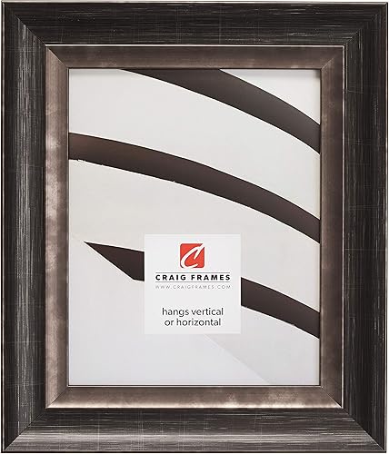 Miniatura 1 de Craig Frames Ventura - Portarretratos (4 x 6 pulgadas), color negro rayado