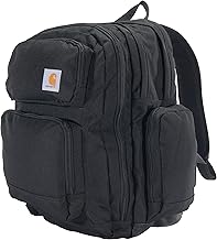 Carhartt 35L Triple-Compartment Backpack, Durable Pack with Laptop Sleeve and Duravax Abrasion Resistant Base, Black