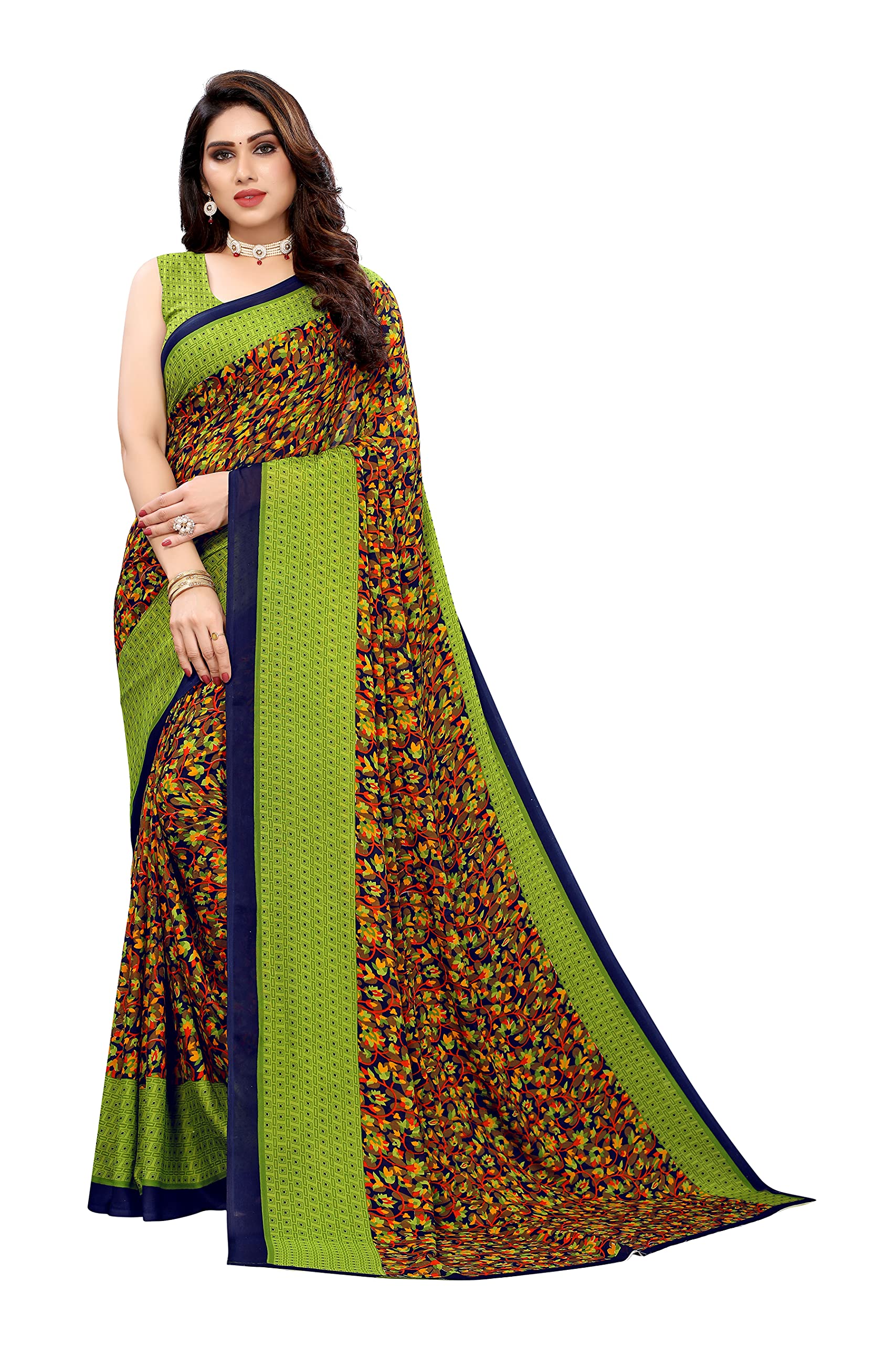 YashikaWomen Georgette Standard Length Saree