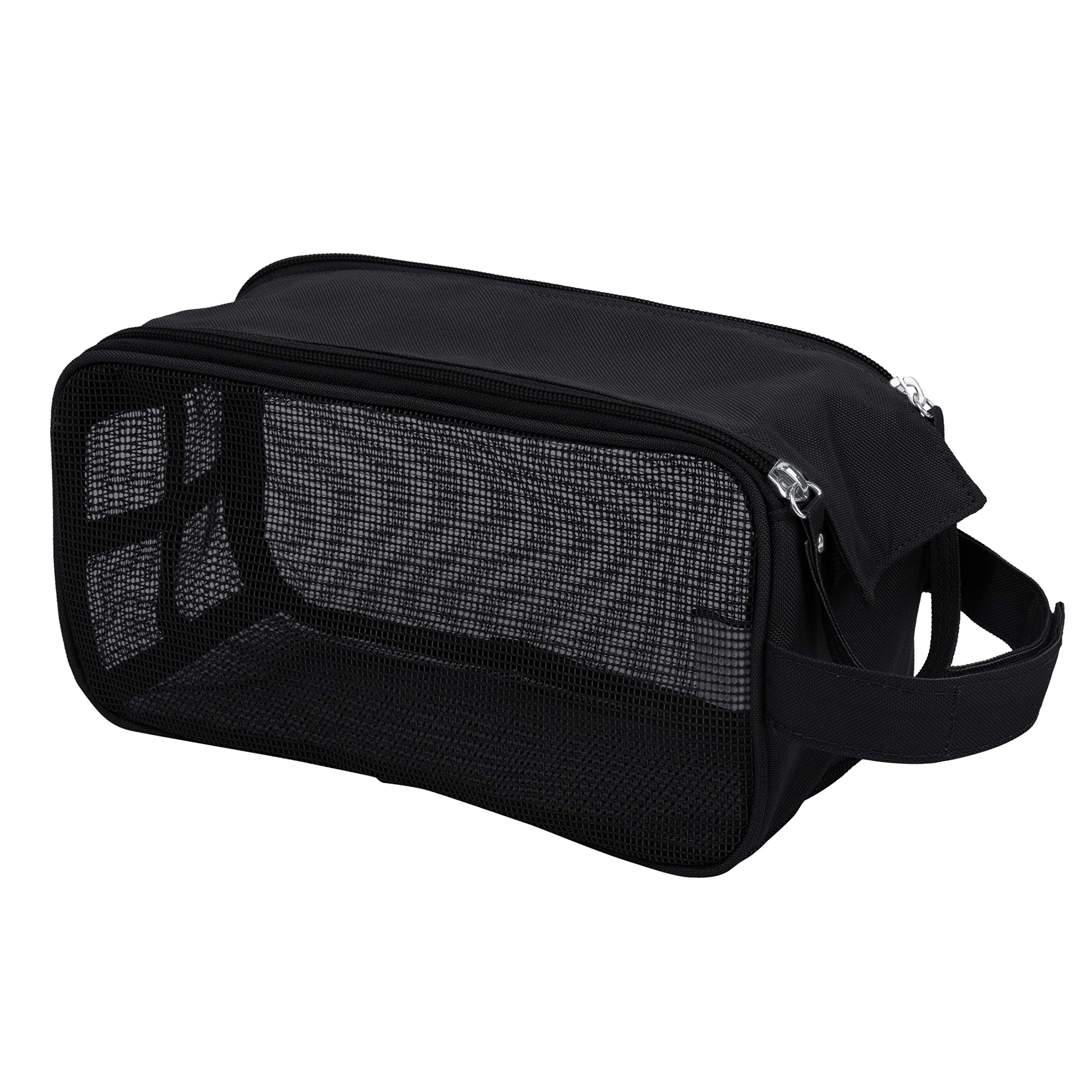 Simplify Hanging Mesh Toiletry Bag | Travel Organizer | Perfect for Dorm | Gym | Back to School | Shampoo | Shower Accessories
