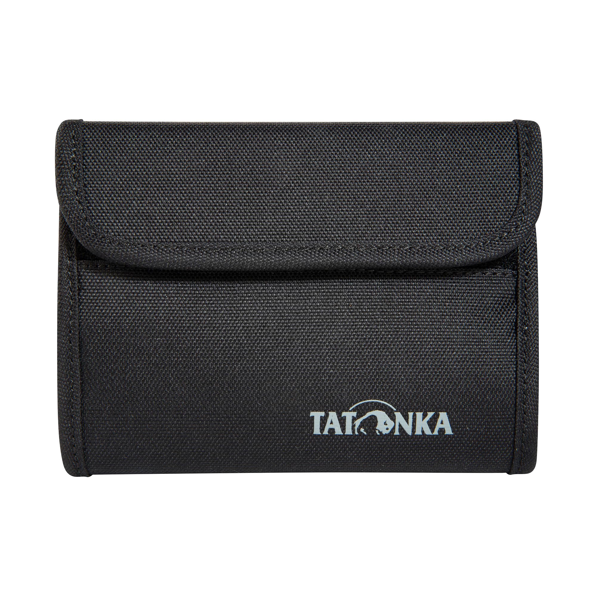 Tatonka Euro Wallet RFID Block - Wallet with RFID Blocker - TÜV Tested - Credit Card Compartments, Viewing Window and Coin Compartment, Black