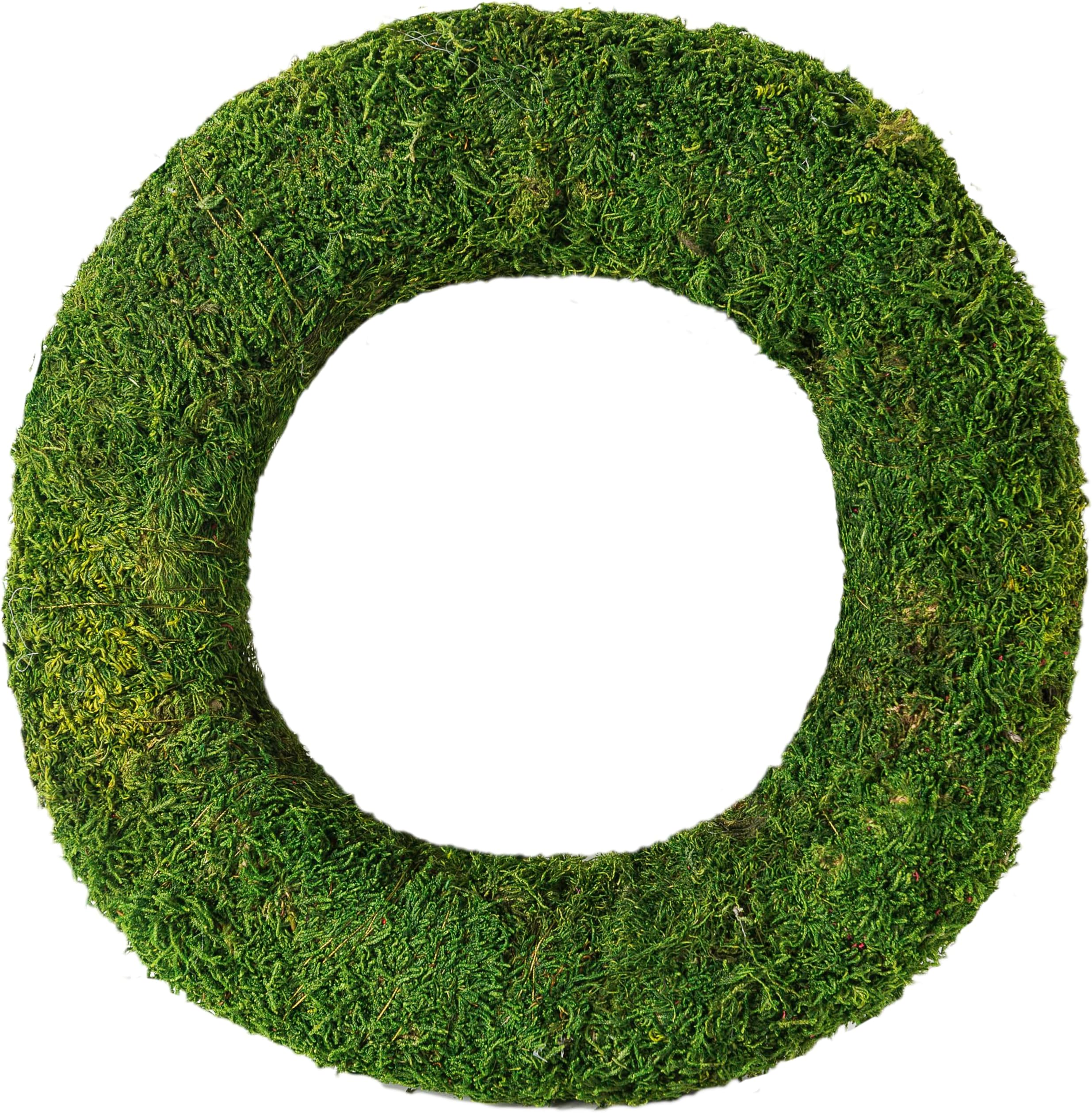 9 Inch Living Sphagnum Moss Wreath - Natural Organic Round Plantable Wreath