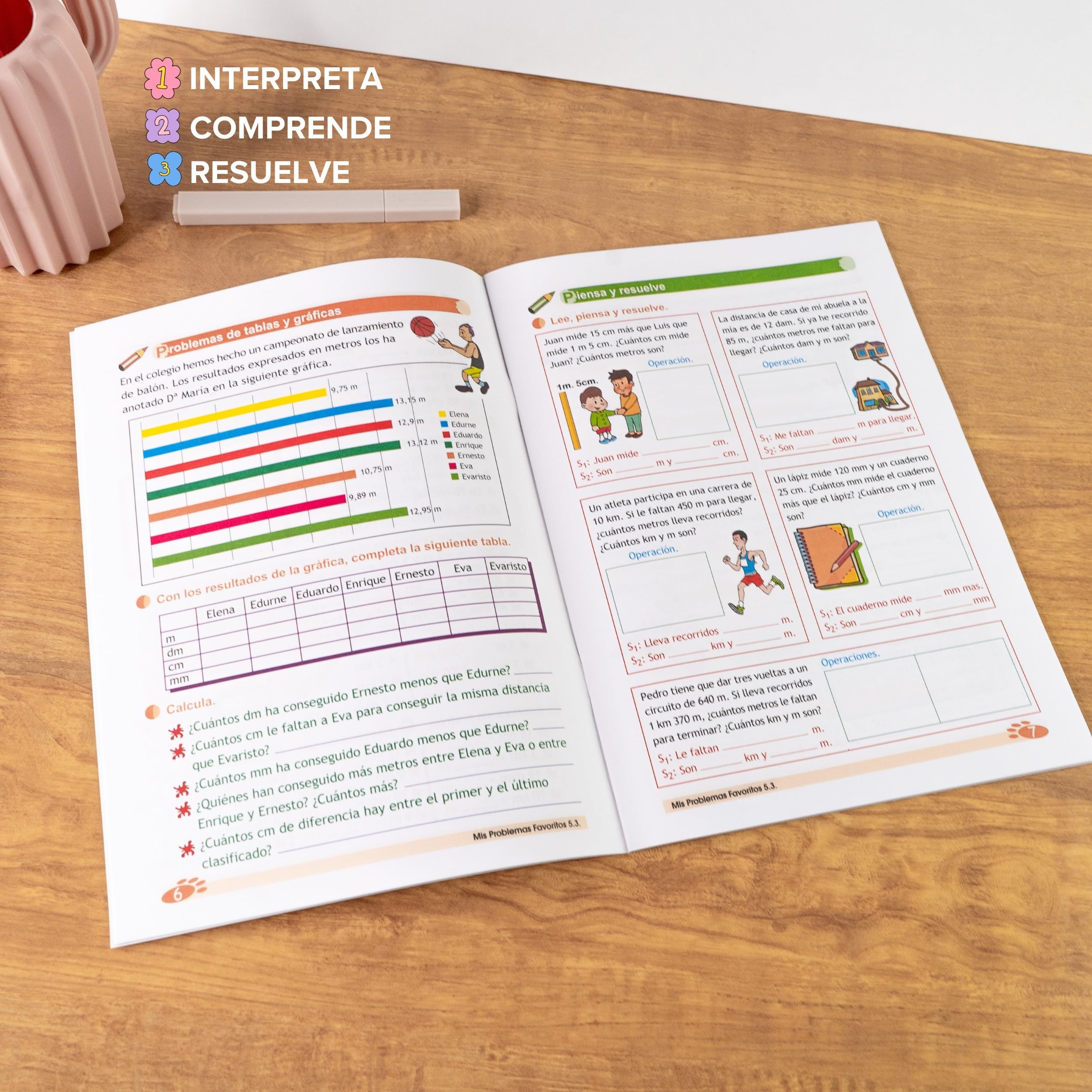 PROBLEMAS MATEMATICAS 5 PRIMARIA | Cuaderno Verano 5 Primaria | Repaso 5 Primaria | Mis Problemas Favoritos 5.1, 5.2 y 5.3