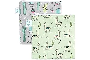 Bumkins Reusable Snack Bags, Large 2-Pack