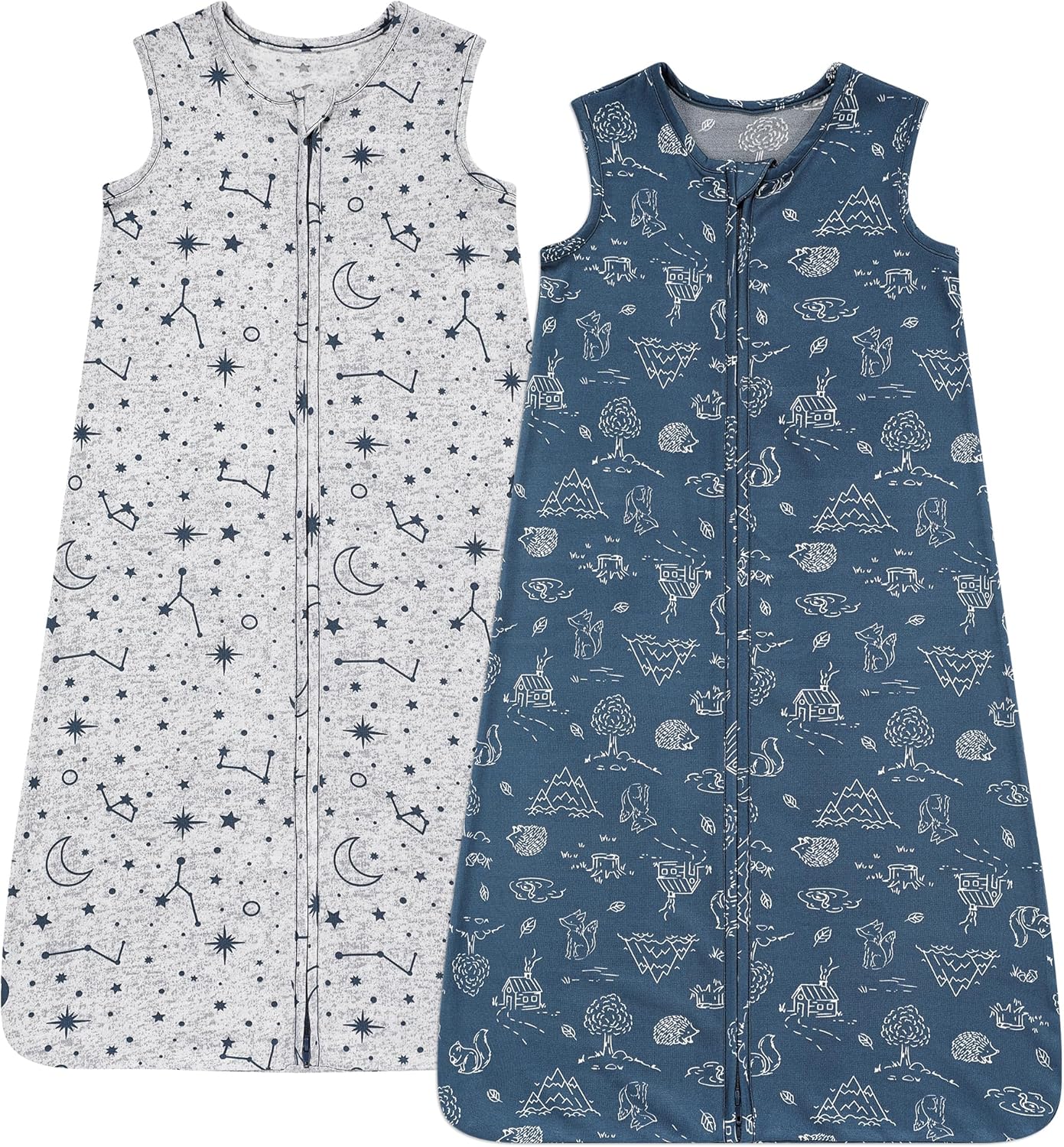 DaysU Baby Sleep Sack 18-24 Months Stretchy, Baby Boy Wearable Blanket 2-Way Zipper TOG 0.5, Breathable Lightweight Baby Sleeping Bag 2 Pack, Toddler Sleep Sacks 2t, Space & Forest, X-Large DaysU Baby Sleep Sack 18-24 Months Stretchy, Baby Boy Wearable Blanket 2-Way Zipper TOG 0.5, Breathable Lightweight Baby Sleeping Bag 2 Pack, Toddler Sleep Sacks 2t, Space & Forest, X-Large