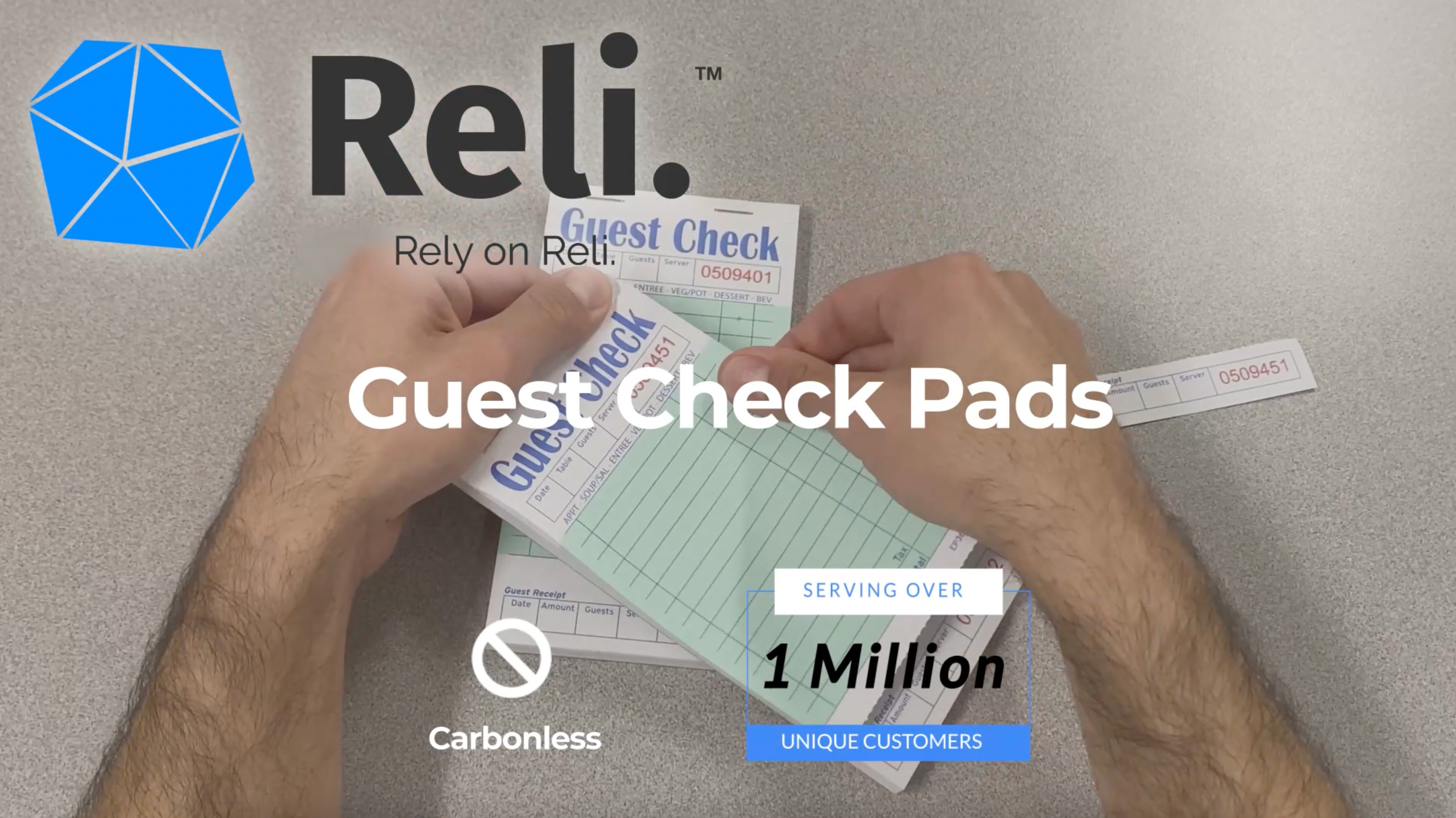 Carbonless Order Pads Reli. Server Notepads 24-Pack | 50 Sheets Each ...
