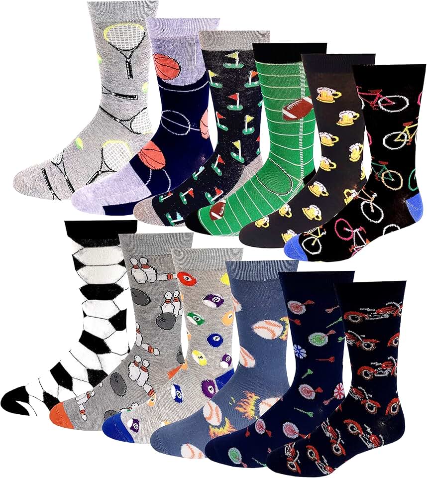 mens novelty socks size 1315