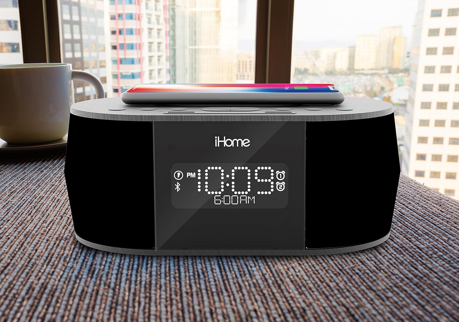 Buу 2 gеt 3 iHome iBTW38 Digital Alarm Clock with USB and Qi Wireless Charging for iPhone 13, 13 Pro ,13 Mini 12,11, XR, XS, X, 8, Galaxy S20, Z Flip, Fold, S10, S9, S8, Note 10, 9 and More Bеѕt Dеаl iHome iBTW38 Digital Alarm Clock with USB and Qi Wireless Charging for iPhone 13, 13 Pro ,13 Mini 12,11, XR, XS, X, 8, Galaxy S20, Z Flip, Fold, S10, S9, S8, Note 10, 9 and More