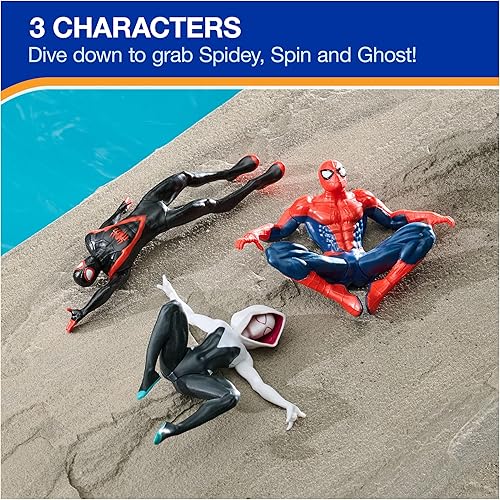 Miniatura 3 de Swimways Marvel Spidey - Paquete de 3 personajes de buceo, accesorios de piscina y juguetes de piscina para niños, suministros para fiestas en la