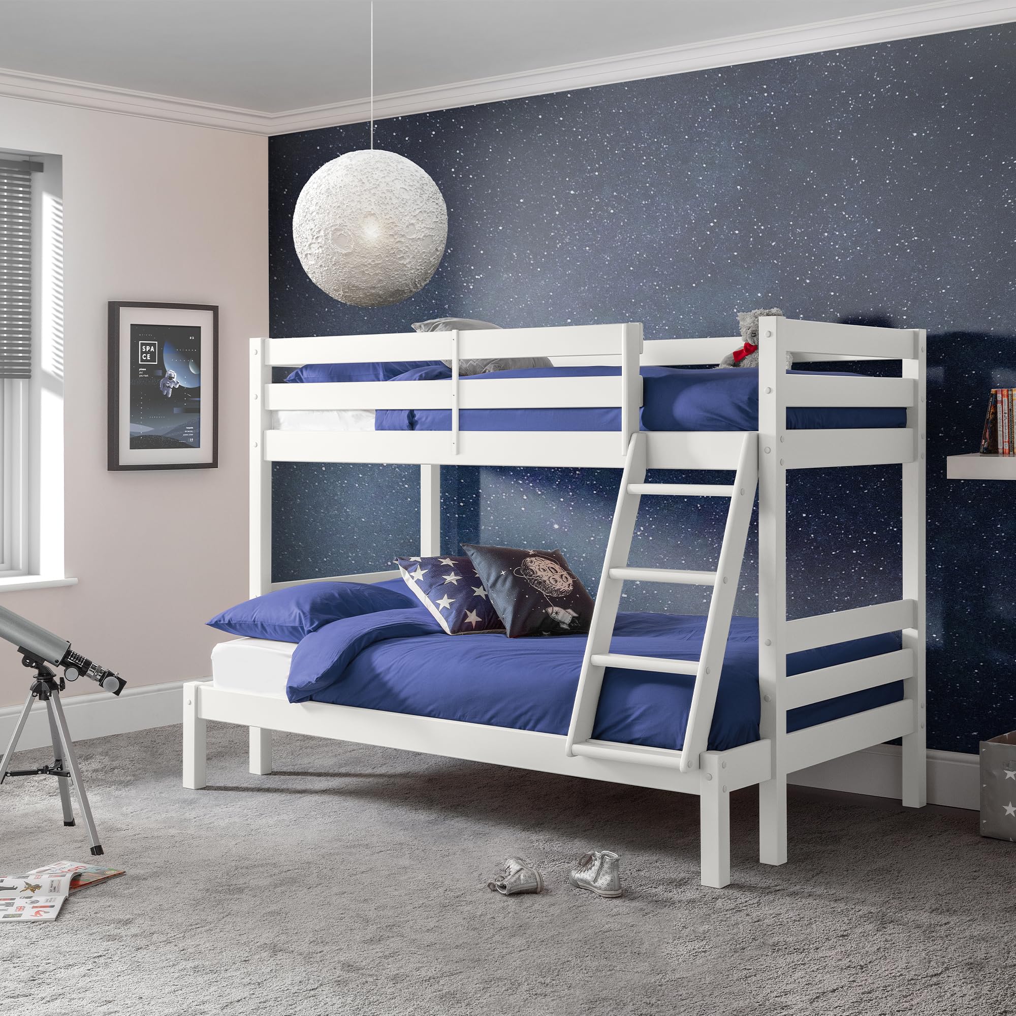 Julian Bowen Merlin Triple Sleeper Bunk - Surf White