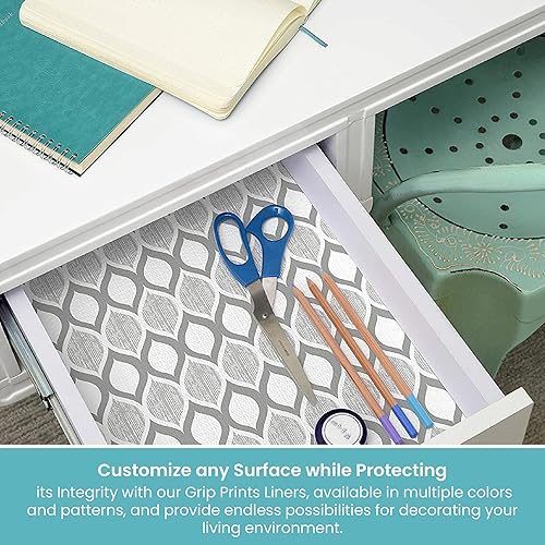 Vista 12 de Con-Tact Brand Grip Prints - Forro antideslizante duradero y no adhesivo para estantes y cajones, 18 x 4 pies, granito beige