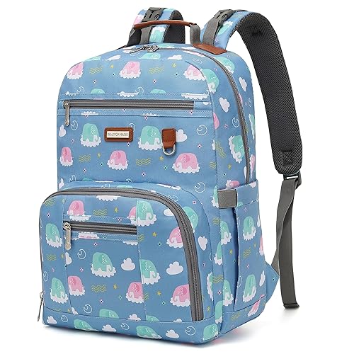 Mochila para pañales, bolsas de pañales grandes para bebés con cambiador portátil para niños y niñas, bolsa de viaje multifunción para mamás, papás,