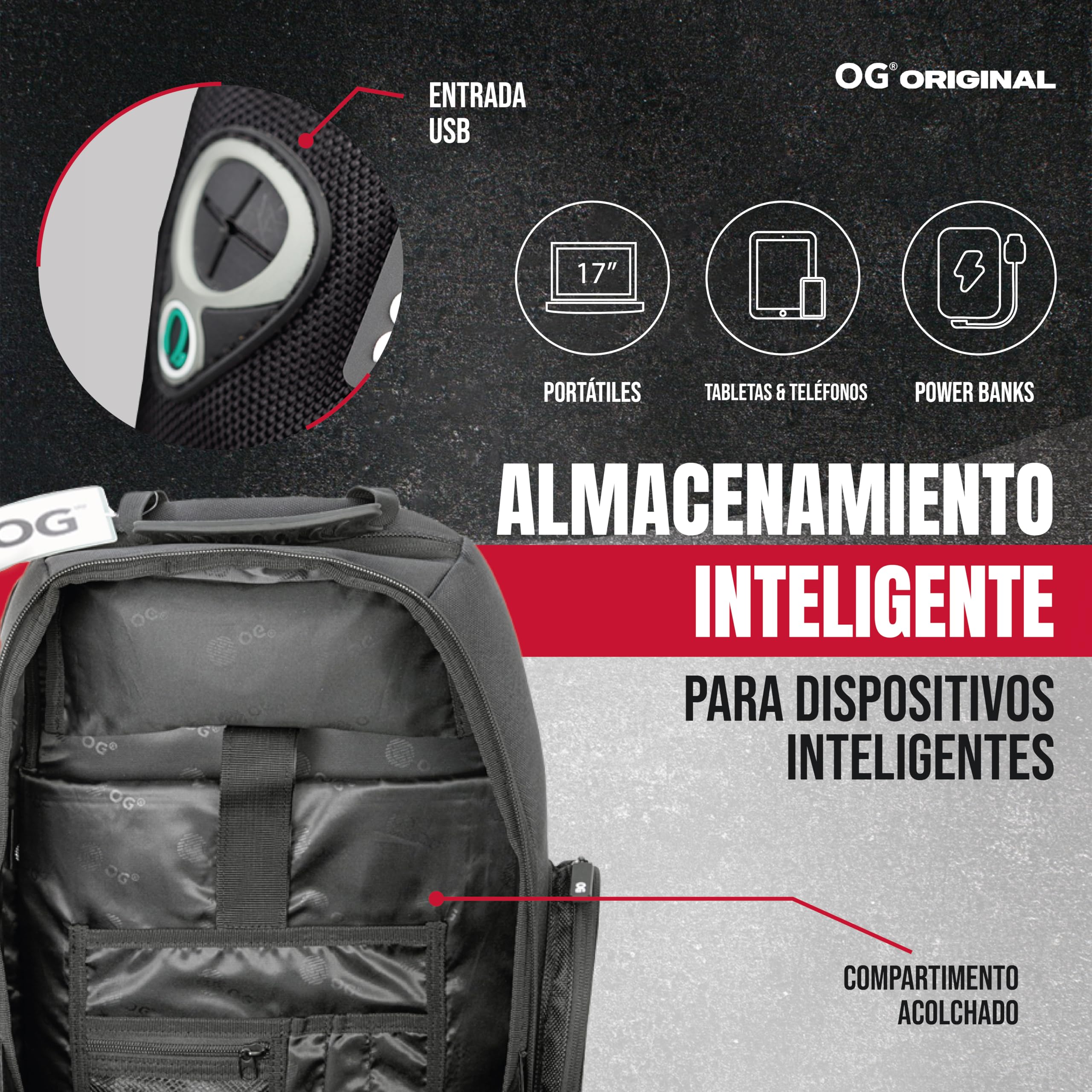 OG Original Mochila Moto GO Negra Impermeable 20L, Bolsa Porta-Cascos Motorista, Correa Casco, Ciclismo, Hombre, Portátil, Reflectante, Bolsillo Antirrobo