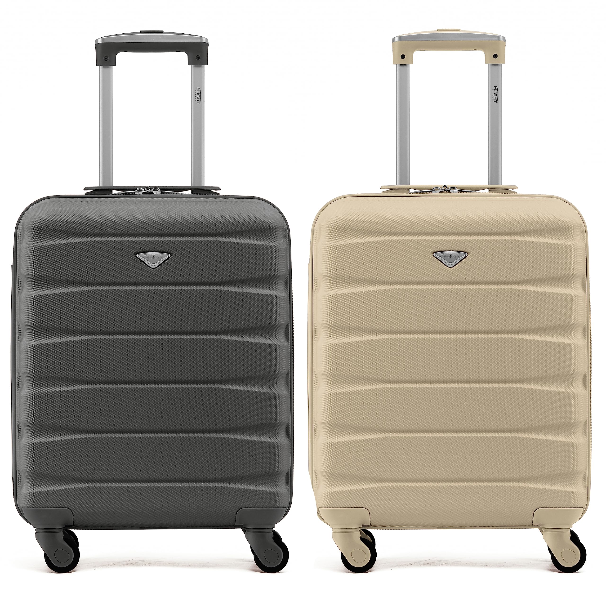 Flight Knight Suitcase Set of 2 Lightweight 4 Wheel ABS Hard Case Cabin Carry On Hand Luggage Approved for Over 100 Airlines Including easyJet, British Airways, Ryanair & Many More 55x35x20cm — view 207