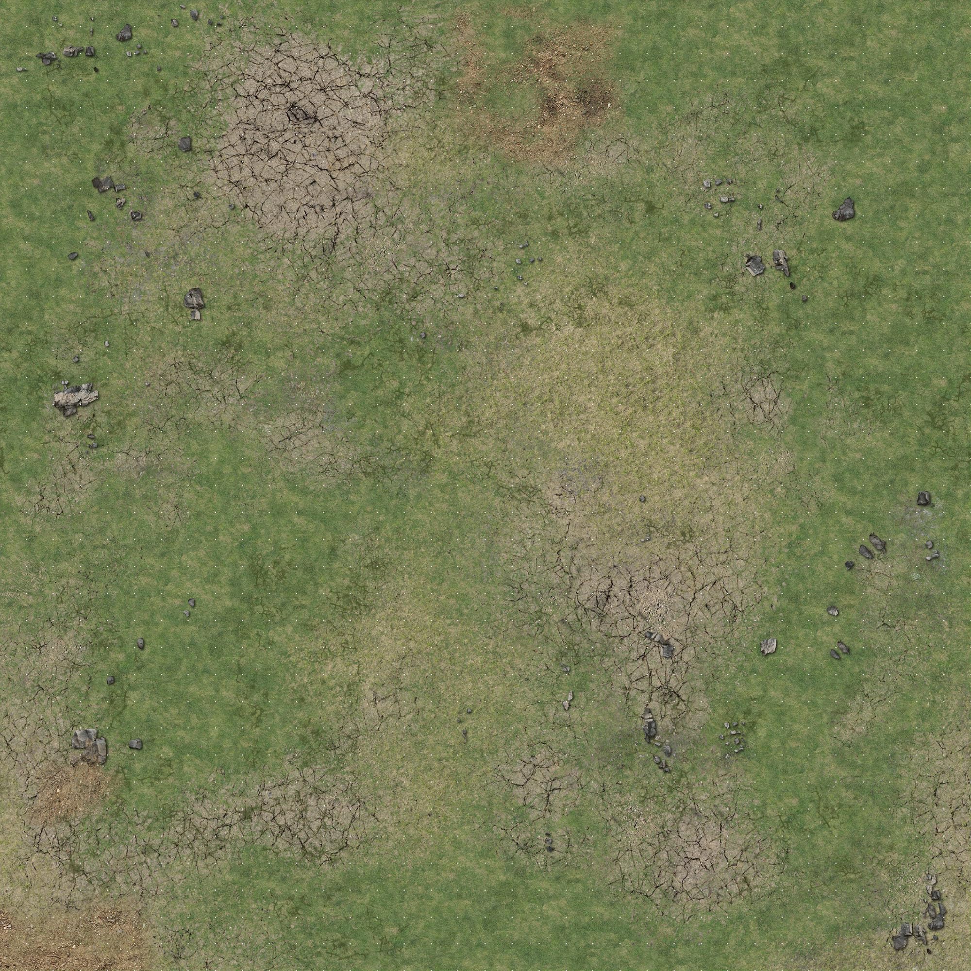 Battle Systems Grassy Fields Tapis de jeu Motif quadrillage 3 x 3 cm