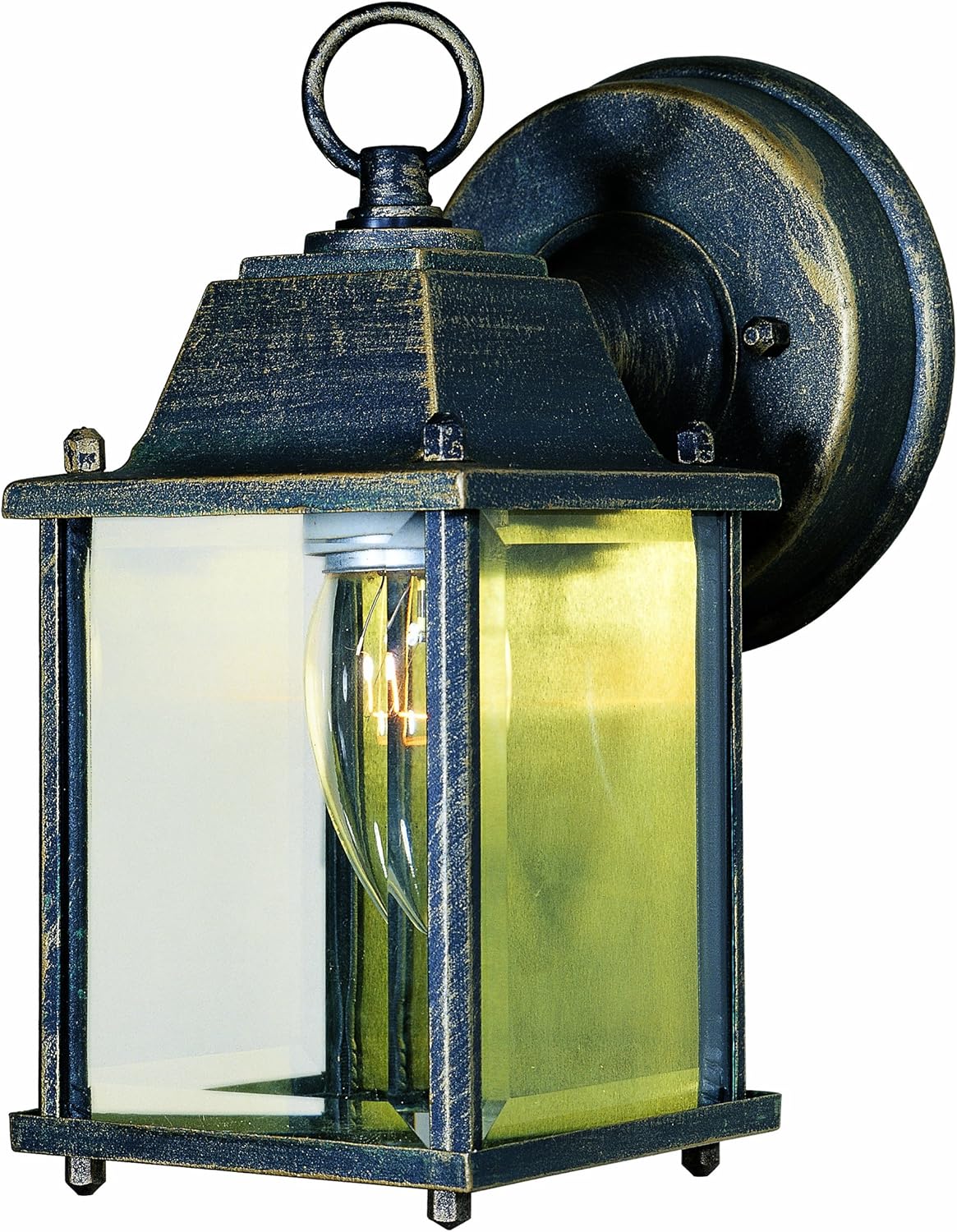 Park Madison Lighting PMO97220 1 Light Cast Aluminum Outdoor Wall Fixture with Clear Beveled