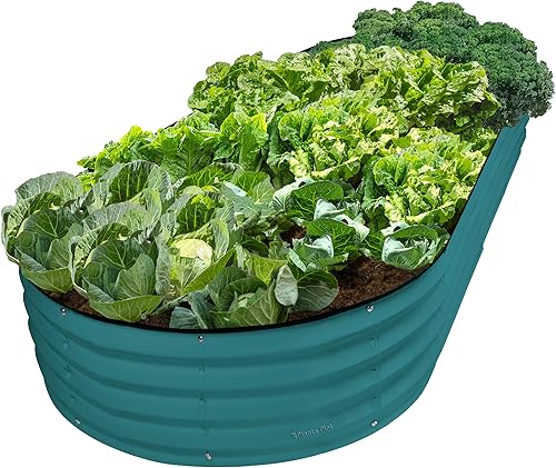 Vista 25 de Plant & Plot Camas de jardín elevadas galvanizadas para exteriores/ Jardinera elevada de 6 x 3 x 1 pie para jardinería, verduras, flores, caja