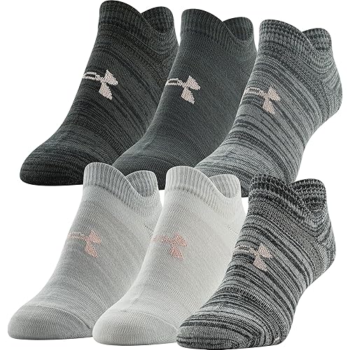 Under Armour womens Essential 2.0 No Show Socks, 6-pairs Discontinued